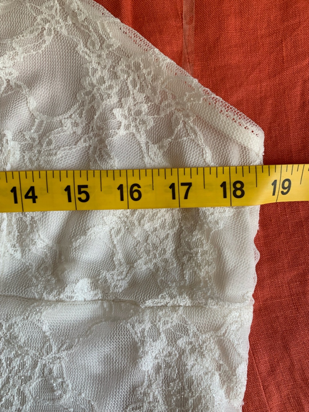 No Boundaries White Sheer Lace Camisole XL Bridal Feminine - Picture 6 of 7
